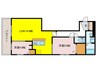 仮)リベルテ四条梅津 2LDKの間取り