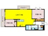 仮)リベルテ四条梅津 2LDKの間取り