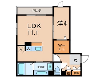 間取図 ラ　コンフィアンス明石