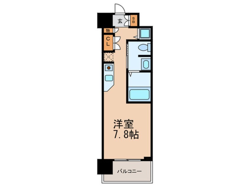 間取図 エスリ－ド御堂筋梅田(707)