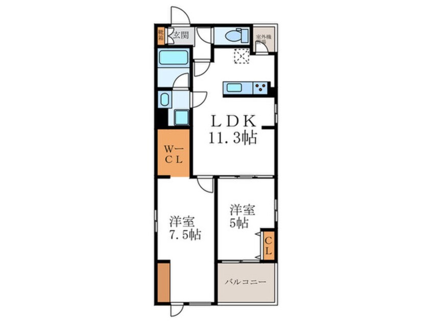 間取図 仮)室町姉小路Ｐｒｏｊｅｃｔ