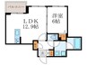 シャーメゾン紫野 1LDKの間取り