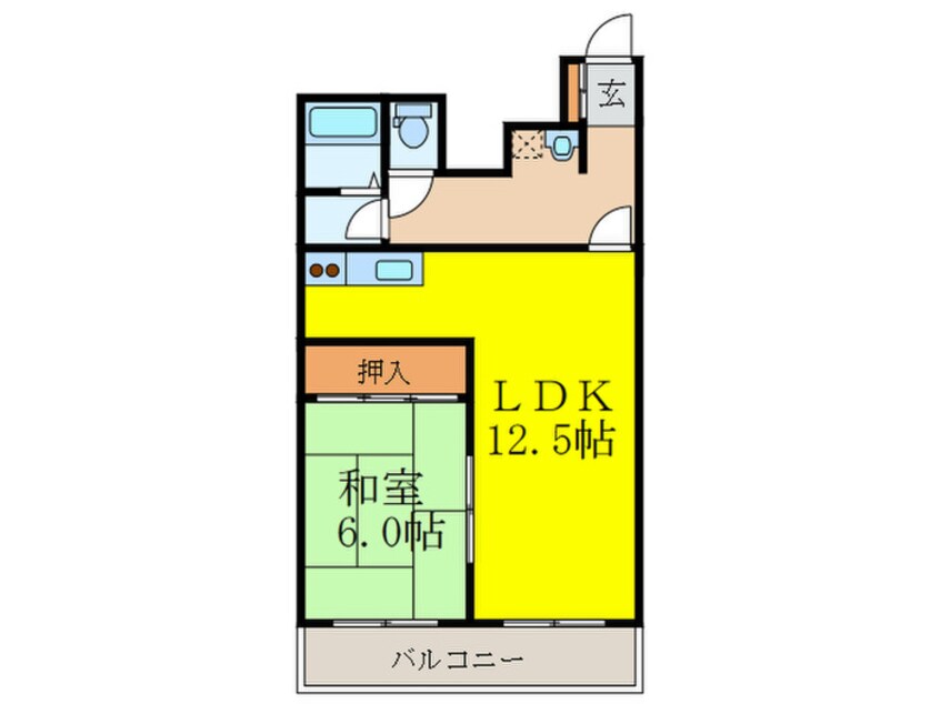 間取図 シャト－中尾