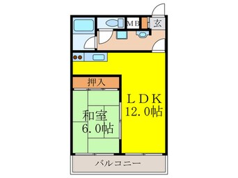 間取図 シャト－中尾