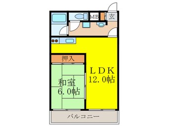 間取図 シャト－中尾