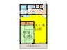 シャト－中尾 1LDKの間取り