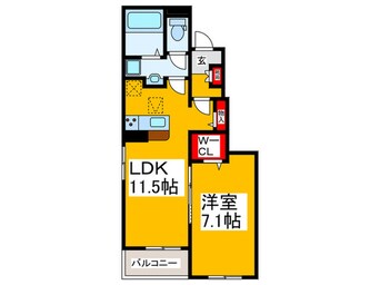 間取図 仮）ステーション大美野