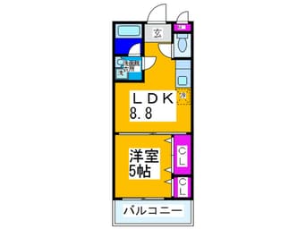 間取図 フロ－ラ河内長野