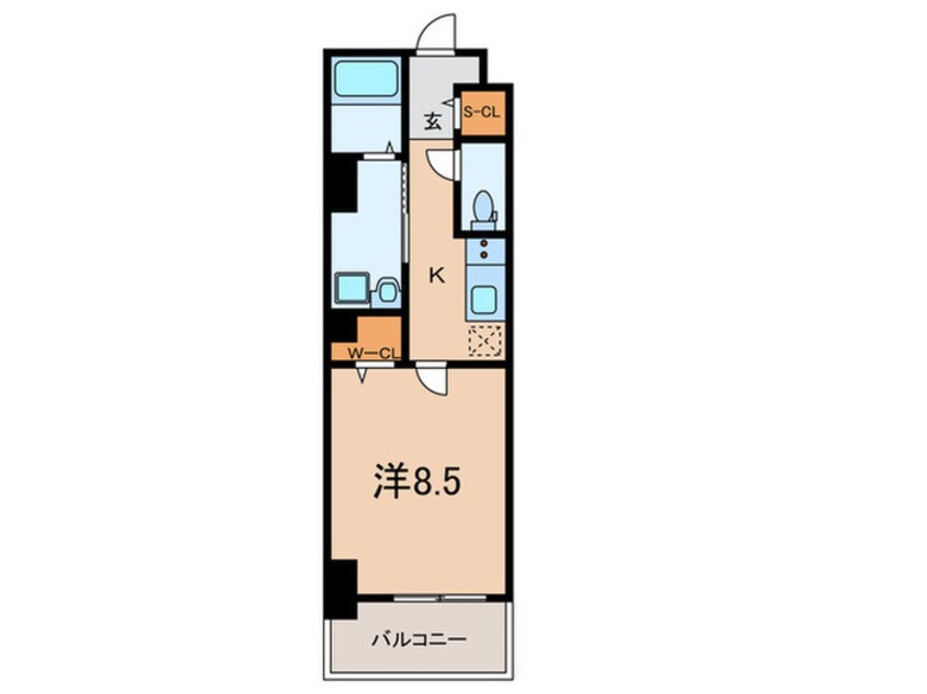 間取図 フレンシア西宮北口