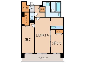 間取図 フレンシア西宮北口