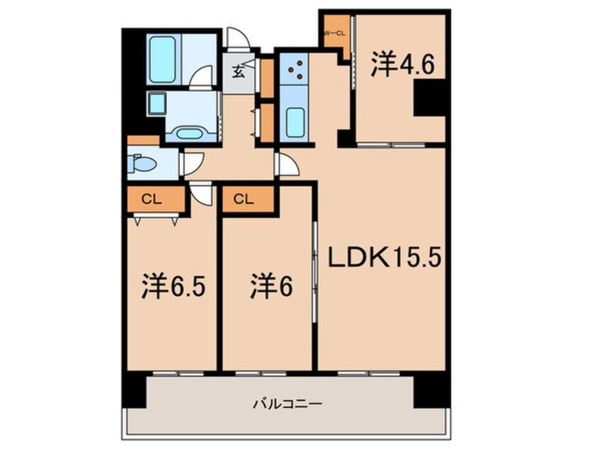 間取図 仮)西宮北口深津町プロジェクト