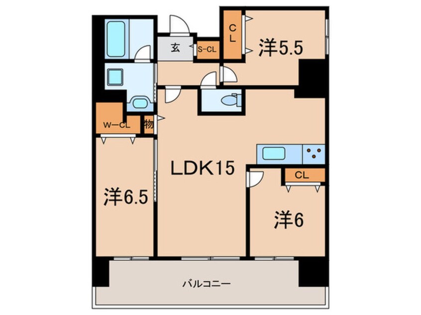 間取図 仮)西宮北口深津町プロジェクト