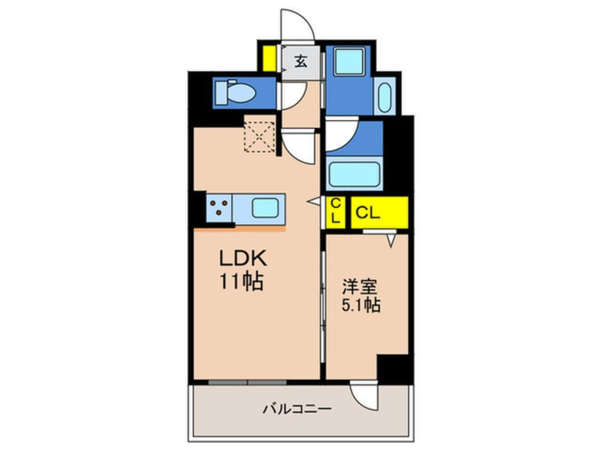 間取図 グランビスタ新神戸