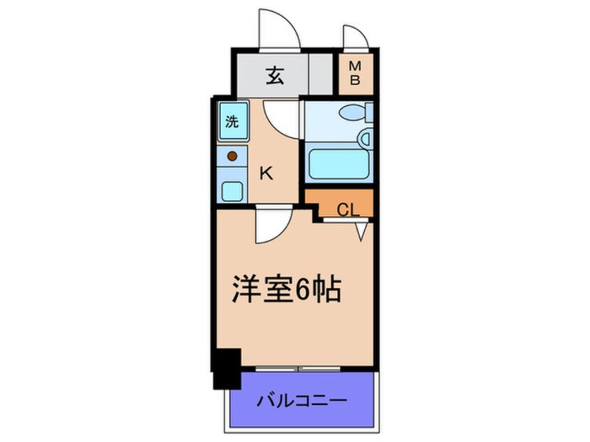 間取図 エスリ－ド野田駅前　２０３