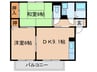 エステ－トたつみ 2DKの間取り