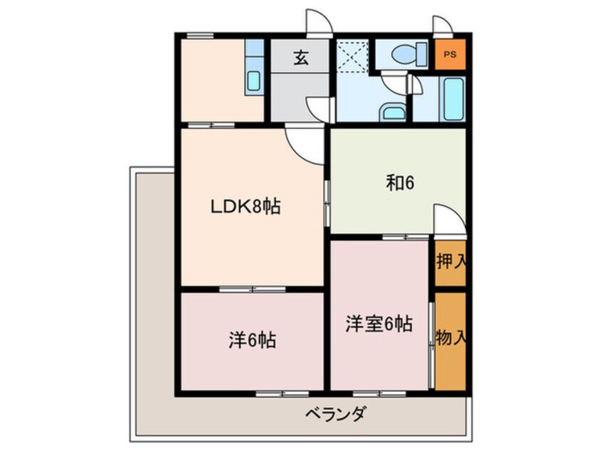 間取図 グランドファミリア高井田