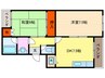 ベル　エトワール 2DKの間取り