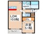 Sun　Garden　Matsubara 1LDKの間取り