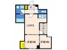 丸山ビル 2LDKの間取り