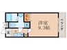 アビタシオン辻 1Kの間取り