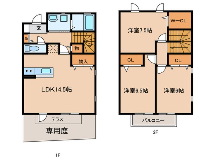 間取図 ニュ－エイトＥ棟