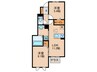 laulea守山 2LDKの間取り