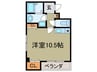 ピュアリティ90 1Rの間取り