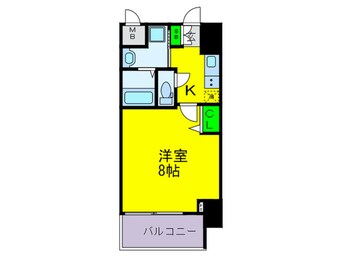 間取図 ﾚｼﾞｭｰﾙｱｯｼｭ天王寺舟橋(408)