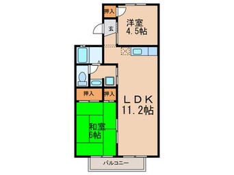 間取図 セジュ－ル深井Ⅱ