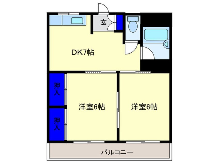 間取図 インテンス大東