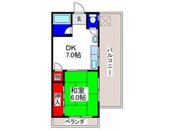 間取図 マンション虎屋（303）