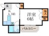 レジデンスパ－ル 1Kの間取り
