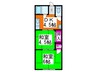 日高マンション 2DKの間取り