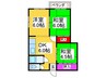 マンション虎屋（204） 3DKの間取り