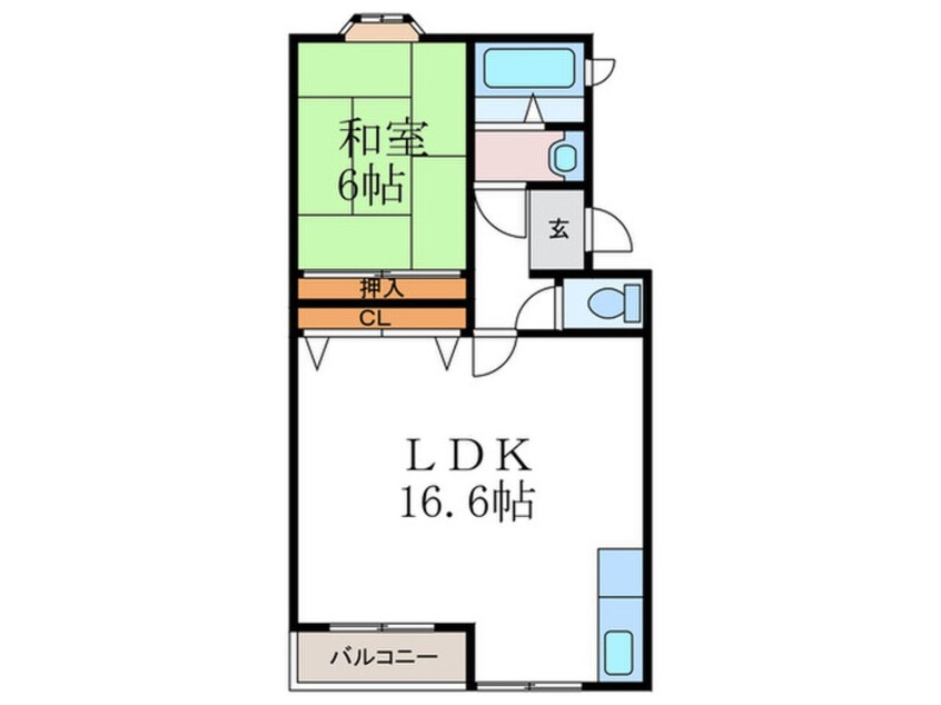 間取図 シャト－おさんだ