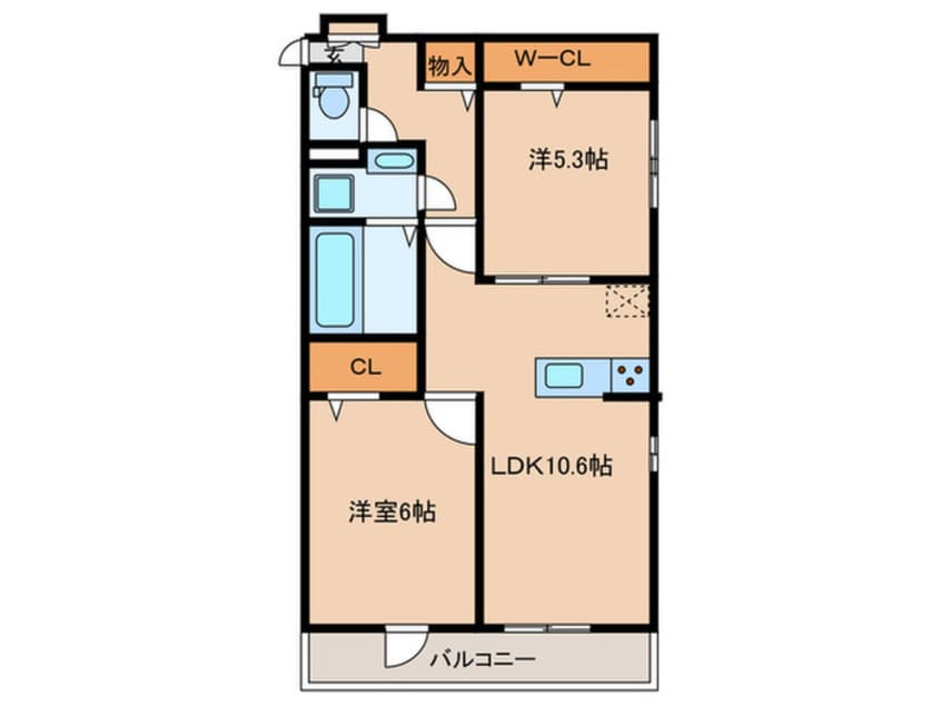 間取図 D-room国芳