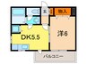 プリモディーネ深江本町 1DKの間取り