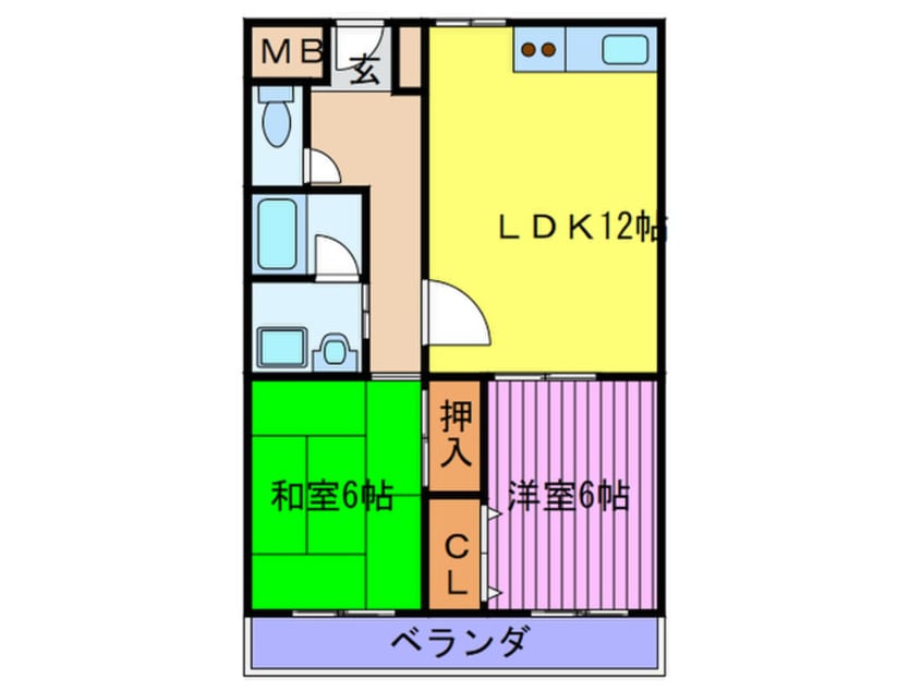 間取図 コンフォ－トアベニュ－