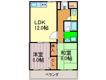 間取図 コンフォ－トアベニュ－