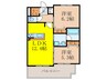 ｴｽﾃﾑｺｰﾄ新大阪Xｻﾞ･ｹﾞｰﾄ 2LDKの間取り