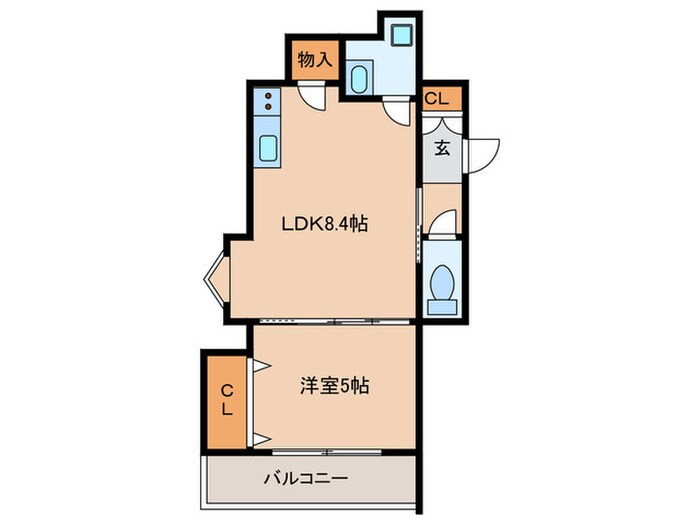 間取り図 ラモーナ諸福Ⅱ