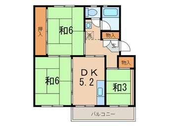 間取図 泉北茶山台二丁７街区６号棟