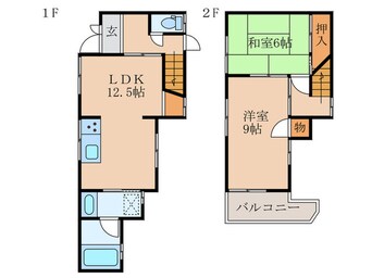 間取図 宇治野神貸家