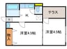 アペルタス 2Kの間取り