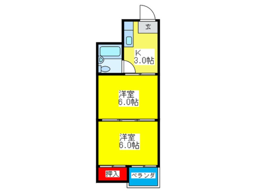 間取図 パシフィック玉津