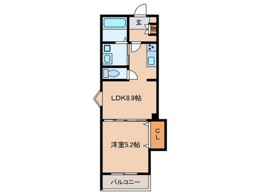 間取図 ラモーナ諸福Ⅰ