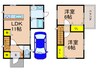 西船橋戸建 2LDKの間取り