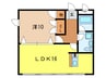 ＡＺマンション 1LDKの間取り