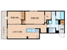 D-residence春日 2LDKの間取り