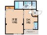 サンシティ中野 1DKの間取り